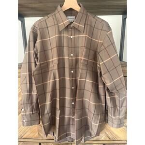 Vintage Burberry Japan 100% Wool Plaid Shirt Mens Large - Rare Pattern, Woolmark